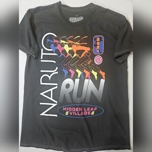 Naruto T-shirt Mens Graphic Hidden Leaf Village Graphic‎ Casual 90s Retro Anime